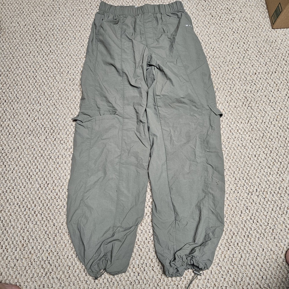WILO the Label Nylon Green Parachute Jogger Pants Lightweight Women's‎ Size XS